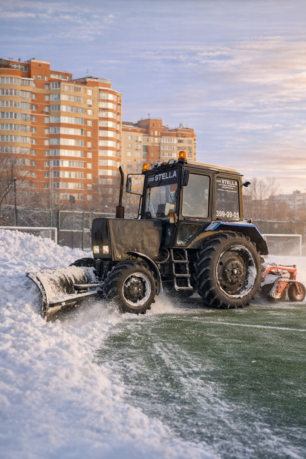 Уборка снега спецтехникой